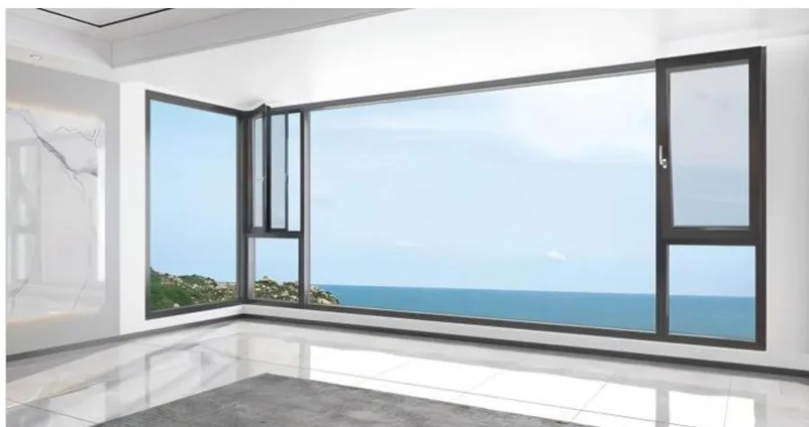102SN Flush-Fit Double Inward Opening Casement Window